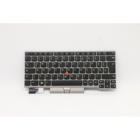 Lenovo 01YP812 Tastiera interna, Tedesco, argento