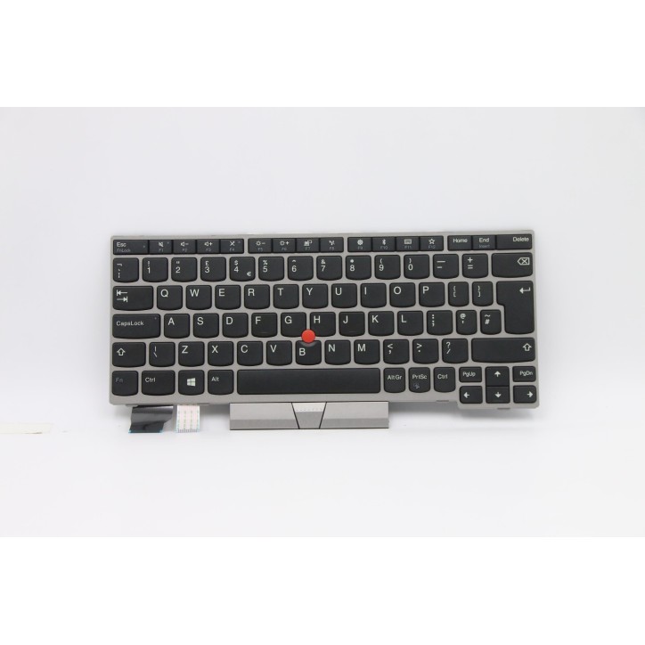 Lenovo 01YP828 Tastiera interna, Inglese (Regno Unito), argento