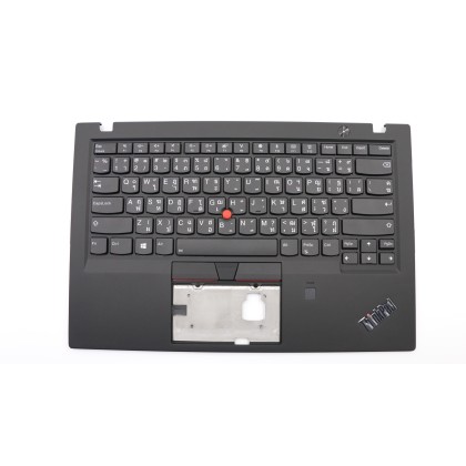 Lenovo 01YR597 Palmrest Top Case con tastiera, Thailandese, nero, Lettore di impronte digitali