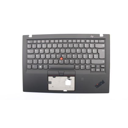 Lenovo 01YR653 Palmrest Top Case con tastiera, Ungherese, nero, Lettore di impronte digitali