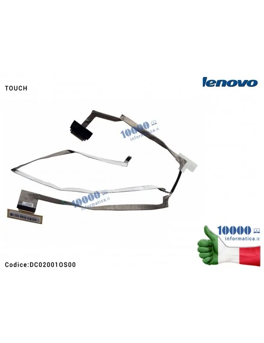 DC02001OS00 Cavo Flat LCD LENOVO IdeaPad B500 P500 Z400 Z500 Z505 (TOUCH) DC02001OS00 Z2 TS Single LVDS Cable