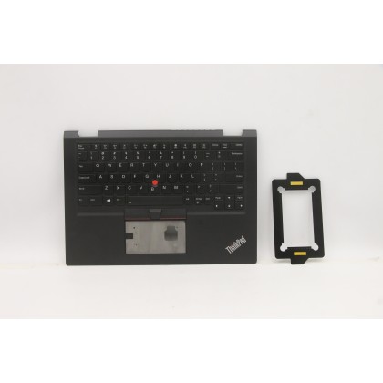 Lenovo 02HL501 Palmrest Top Case con tastiera, Inglese, Nero, WWAN