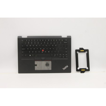 Lenovo 02HL501 Palmrest Top Case con tastiera, Inglese, Nero, WWAN