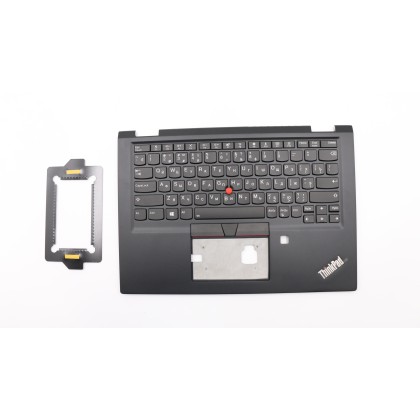 Lenovo 02HL532 Palmrest Top Case con tastiera, Russo, nero, WWAN