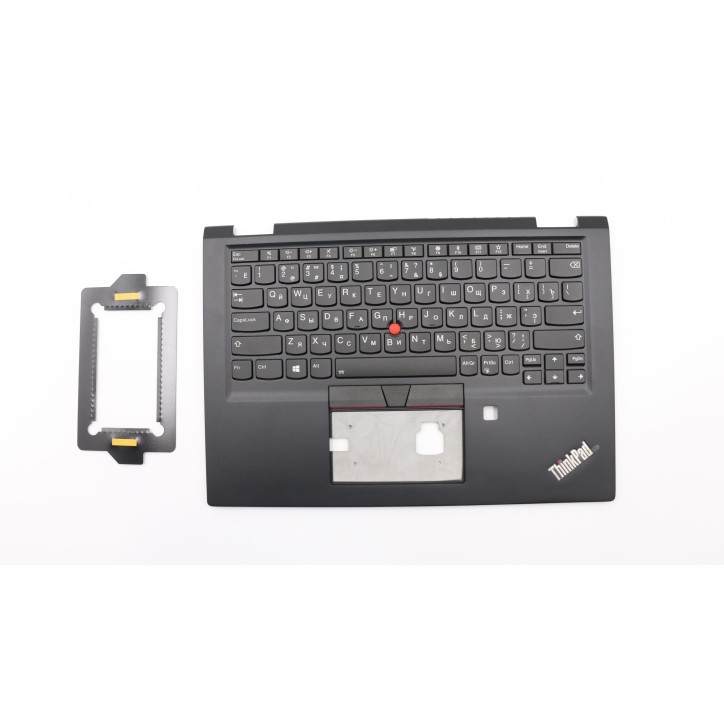 Lenovo 02HL532 Palmrest Top Case con tastiera, Russo, nero, WWAN