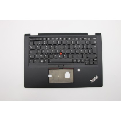 Lenovo 02HL653 Palmrest Top Case con tastiera, Belga, Nero, Retroilluminazione