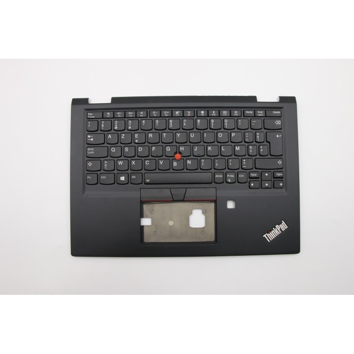 Lenovo 02HL653 Palmrest Top Case con tastiera, Belga, Nero, Retroilluminazione