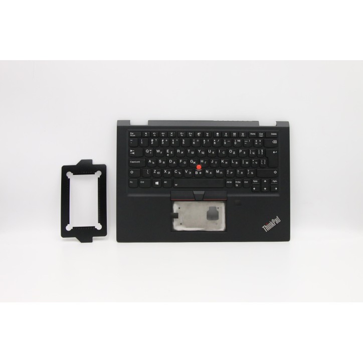 Lenovo 02HL692 Palmrest Top Case con tastiera, Bulgaro, Nero, Retroilluminazione