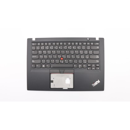 Lenovo 02HM201 Palmrest Top Case con tastiera, Arabo, Nero, Retroilluminazione