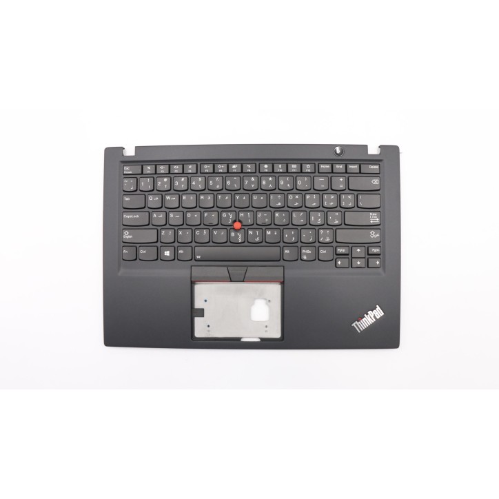 Lenovo 02HM201 Palmrest Top Case con tastiera, Arabo, Nero, Retroilluminazione