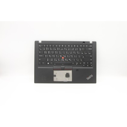 Lenovo 02HM303 Palmrest Top Case con tastiera, Cinese tradizionale, nero, Retroilluminazione, Lettore di impronte digitali