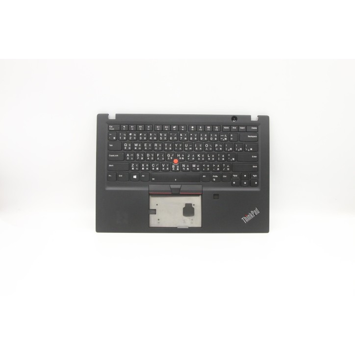 Lenovo 02HM303 Palmrest Top Case con tastiera, Cinese tradizionale, nero, Retroilluminazione, Lettore di impronte digitali