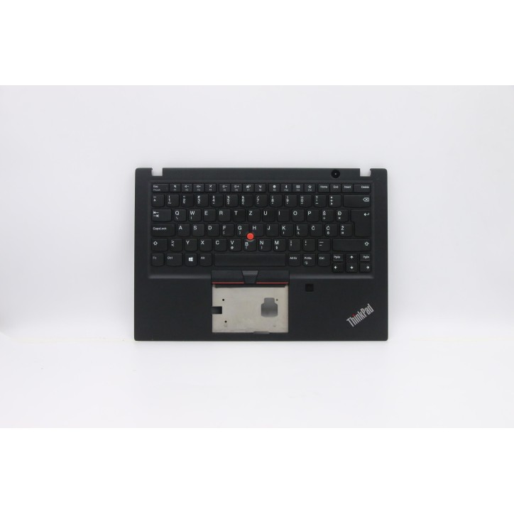 Lenovo 02HM479 C-Cover with keyboard, Slovenian, Black, Non-Backlight, Fingerprint, UK