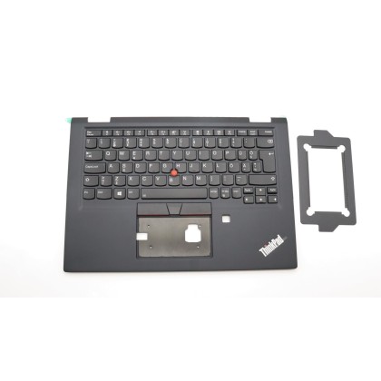 Lenovo 02HM712 Palmrest Top Case con tastiera, Estone, nero, WLAN