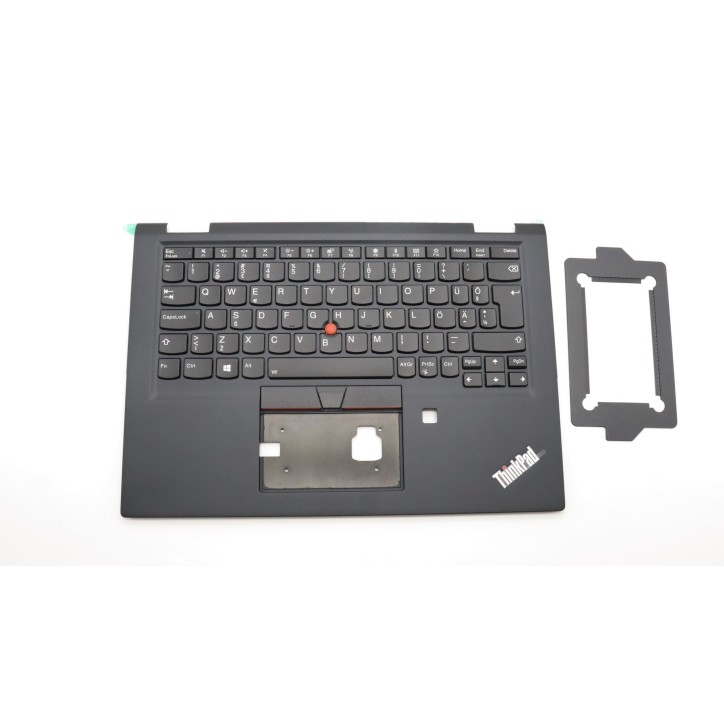 Lenovo 02HM712 Palmrest Top Case con tastiera, Estone, nero, WLAN