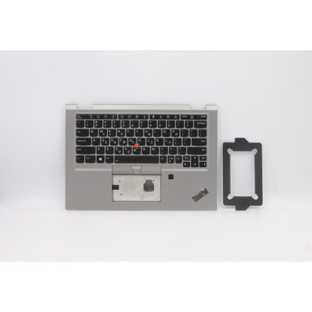 Lenovo 02HM737 Palmrest Top Case con tastiera, Greco, Retroilluminazione