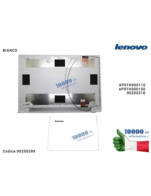 90205399 Cover LCD LENOVO IdeaPad [BIANCO] Z50 Z50-70 Z50-75 G50 G50-30 G50-70 G50-45 G50-80 AP0TH000150 AP0TH000110 90205399...