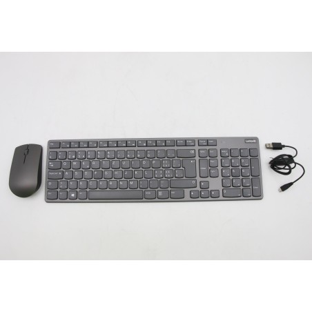 Lenovo 03X7674 Keyboard_Mouse,Wireless,Swiss French/German,Black,Non_Backlight