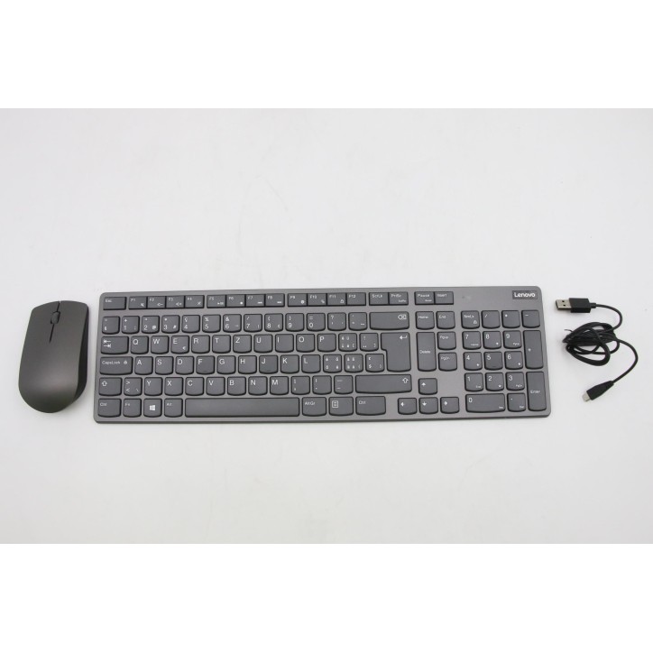 Lenovo 03X7674 Keyboard_Mouse,Wireless,Swiss French/German,Black,Non_Backlight