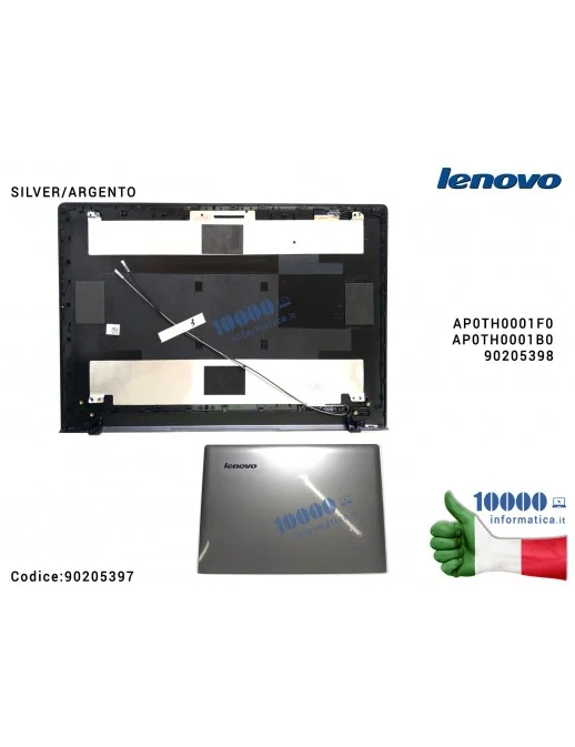 90205397 Cover LCD LENOVO IdeaPad [SILVER/ARGENTO] Z50 Z50-70 Z50-75 G50 G50-30 G50-70 G50-45 G50-80 90205397 90205398 AP0TH0...