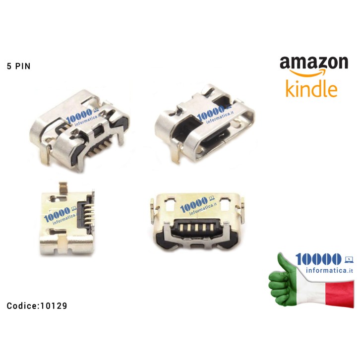 Connettore di Alimentazione micro USB DC Power Jack AMAZON Kindle Fire HD 7'' 5 Th Generazione SV98LN