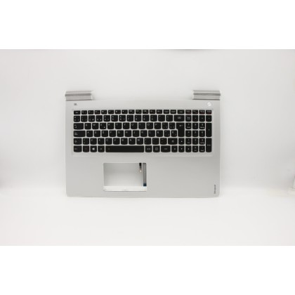 Lenovo 5CB0L03478 Palmrest Top Case con tastiera, Spagnolo, argento, Retroilluminazione