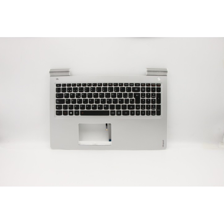 Lenovo 5CB0L03478 Palmrest Top Case con tastiera, Spagnolo, argento, Retroilluminazione