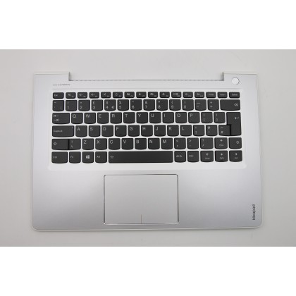 Lenovo 5CB0L45456 Palmrest Top Case con tastiera, Inglese Regno Unito, bianco, Retroilluminazione