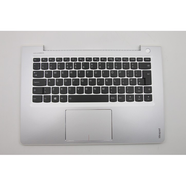 Lenovo 5CB0L45456 Palmrest Top Case con tastiera, Inglese Regno Unito, bianco, Retroilluminazione