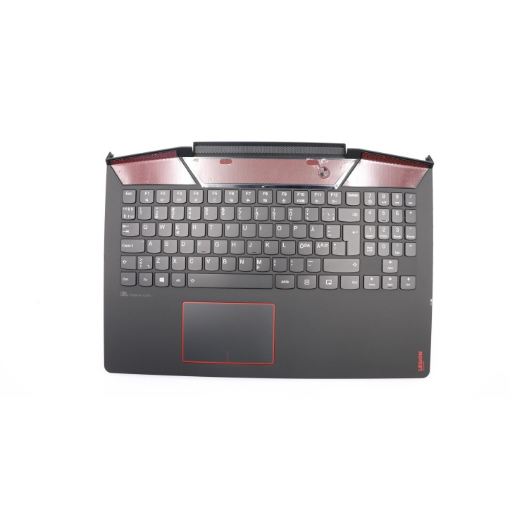 Lenovo 5CB0N67203 Palmrest Top Case con tastiera, Lingue scandinave, Retroilluminazione RGB