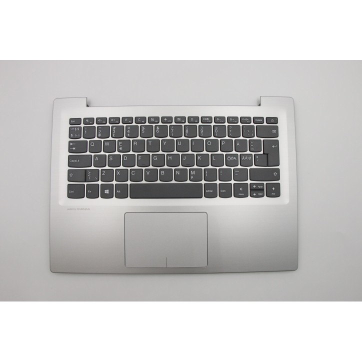 Lenovo 5CB0N78328 Palmrest Top Case con tastiera, Europa del Nord, Grigio minerale, Senza_retroilluminazione, Senza_lettore di i