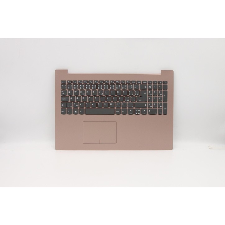 Lenovo 5CB0N86482 Palmrest Top Case con tastiera, Ceco/Slovacco, Red, Touchpad, UK