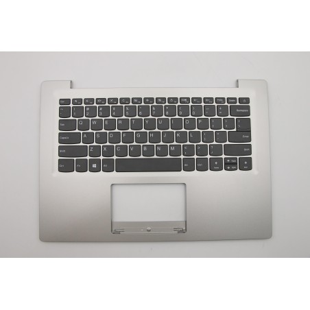 Lenovo 5CB0P23700 Palmrest Top Case con tastiera, Inglese (Stati Uniti), Grigio, Senza_retroilluminazione
