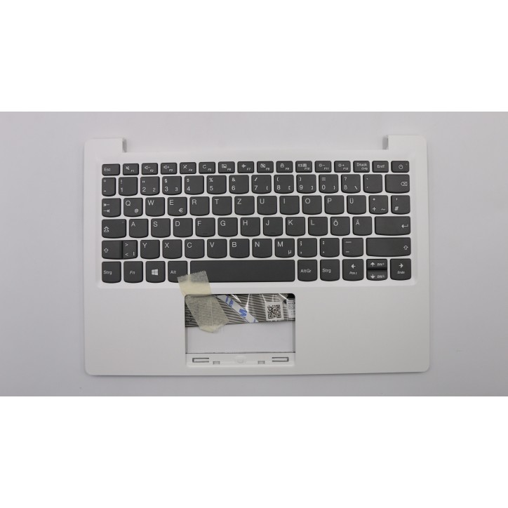 Lenovo 5CB0P23784 Palmrest Top Case con tastiera, Tedesco, bianco