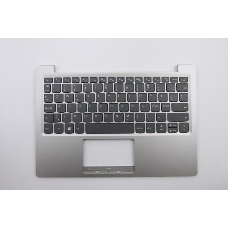 Lenovo 5CB0P23890 Palmrest Top Case con tastiera, Europa del Nord, Grigio, Senza_retroilluminazione