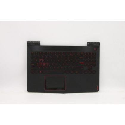 Lenovo 5CB0P24357 Palmrest Top Case con tastiera, Inglese (Stati Uniti/Europa), nero, Retroilluminazione