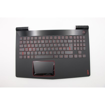 Lenovo 5CB0P24402 Palmrest Top Case con tastiera, Lingue scandinave, nero, Retroilluminazione, Touchpad