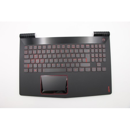 Lenovo 5CB0P24402 Palmrest Top Case con tastiera, Lingue scandinave, nero, Retroilluminazione, Touchpad