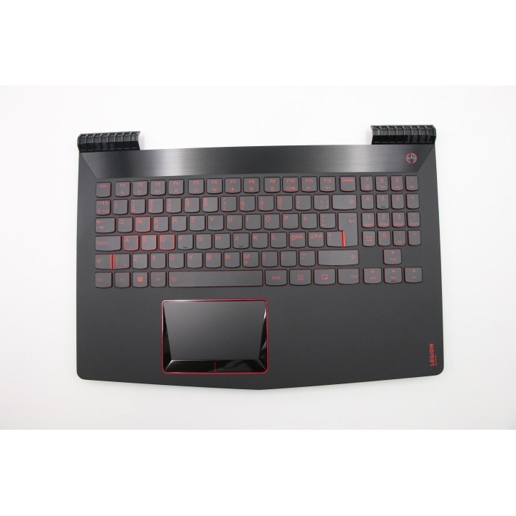 Lenovo 5CB0P24402 Palmrest Top Case con tastiera, Lingue scandinave, nero, Retroilluminazione, Touchpad