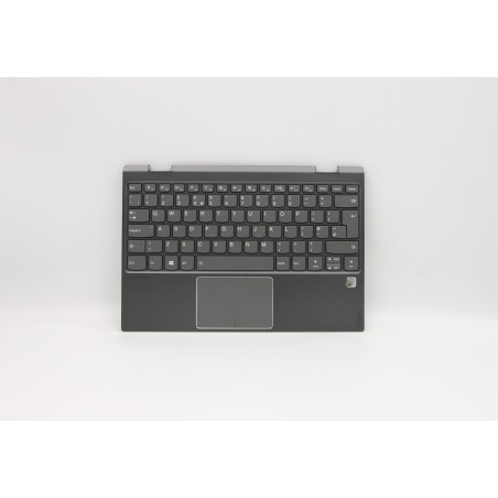 Lenovo 5CB0Q12161 Palmrest Top Case con tastiera, Inglese Regno Unito, Grigio ferro, Retroilluminazione