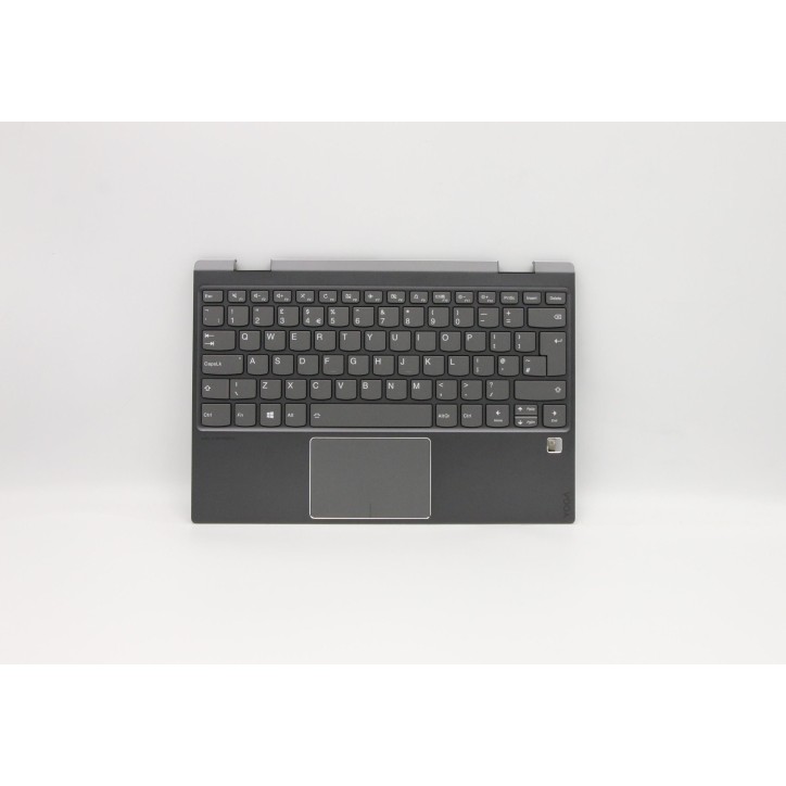 Lenovo 5CB0Q12161 Palmrest Top Case con tastiera, Inglese Regno Unito, Grigio ferro, Retroilluminazione