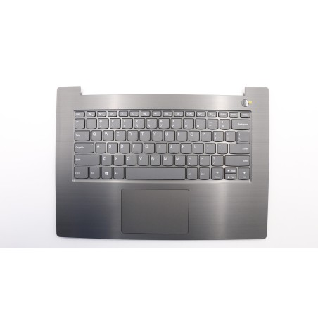 Lenovo 5CB0Q59829 Palmrest Top Case con tastiera, Inglese (Stati Uniti), Grigio ferro, Senza_retroilluminazione, Senza_lettore d