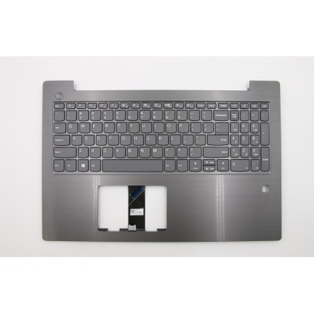 Lenovo 5CB0Q60195 Palmrest Top Case con tastiera, Inglese (Stati Uniti), Grigio ferro, Senza_retroilluminazione