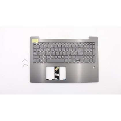 Lenovo 5CB0Q60203 Palmrest Top Case con tastiera, Arabo, grigio ferro, Senza retroilluminazione, US