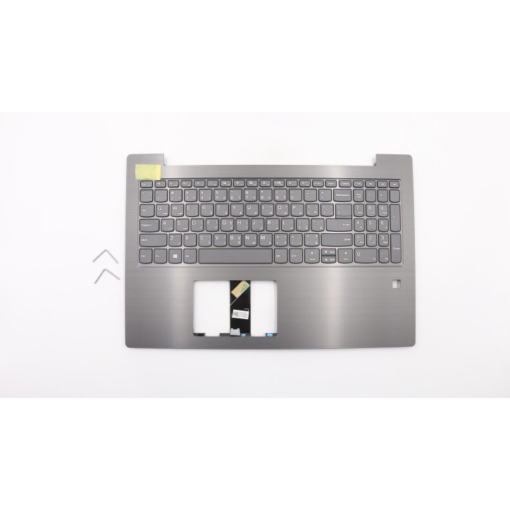 Lenovo 5CB0Q60203 Palmrest Top Case con tastiera, Arabo, grigio ferro, Senza retroilluminazione, US