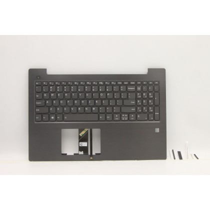 Lenovo 5CB0Q60242 Palmrest Top Case con tastiera, Inglese (Stati Uniti), Grigio ferro, Retroilluminazione