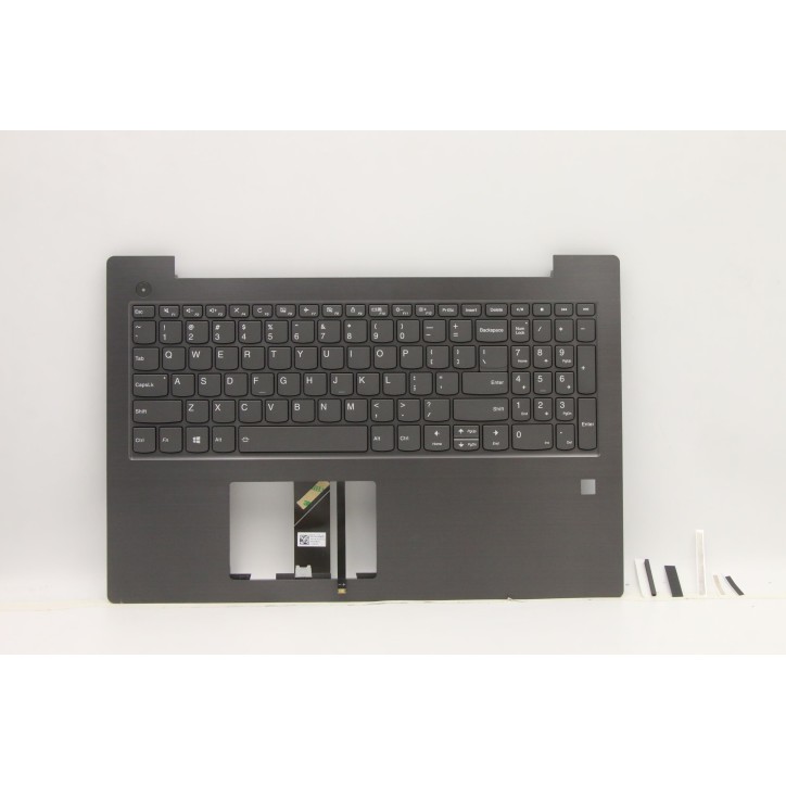 Lenovo 5CB0Q60242 Palmrest Top Case con tastiera, Inglese (Stati Uniti), Grigio ferro, Retroilluminazione