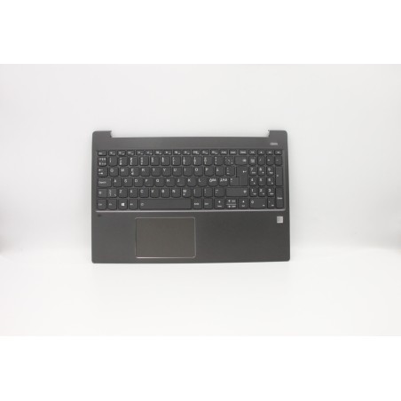 Lenovo 5CB0Q62213 Palmrest Top Case con tastiera, Europa del Nord, Grigio ferro, Retroilluminazione, Impronta digitale