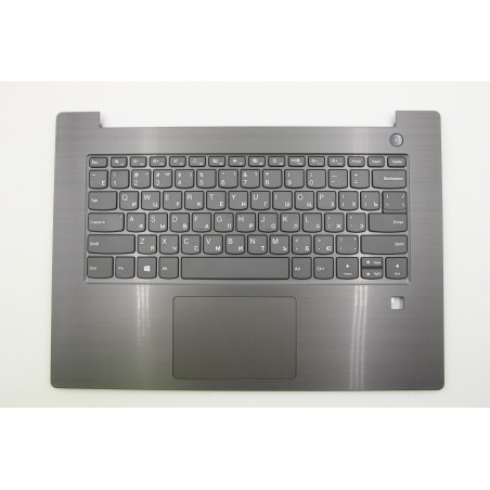 Lenovo 5CB0Q64265 Palmrest Top Case con tastiera, Russo, Grigio ferro, Senza_retroilluminazione, Impronta digitale