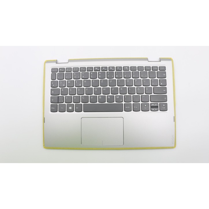 Lenovo 5CB0Q81333 C-Cover with keyboard, German, Non-Backlight, UK